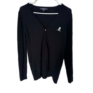 Brooks Brothers Extra Fine Italian Merino Wool Cardigan Golden Fleece Logo